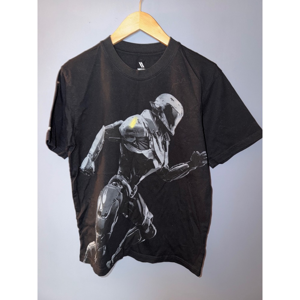 Varonis Systems Black Graphic T-Shirt Mens Medium Robot Sci-Fi Tech Promo Tee